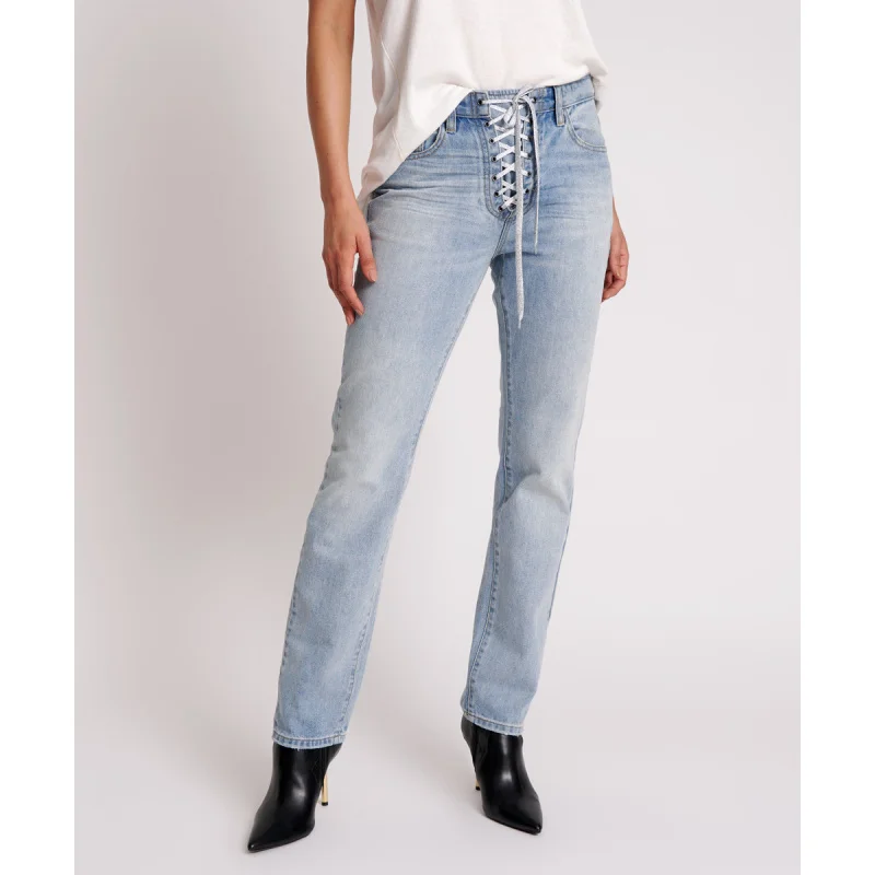 

Новые узкие брюки с высокой талией в европейском и американском стиле, потертые джинсы с эластичной подтяжкой