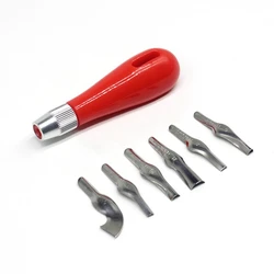 Carving Tool Practical Beginner DIY Portable ABS Linoleum Cutter Art Supplies Ergonomic School Engraving