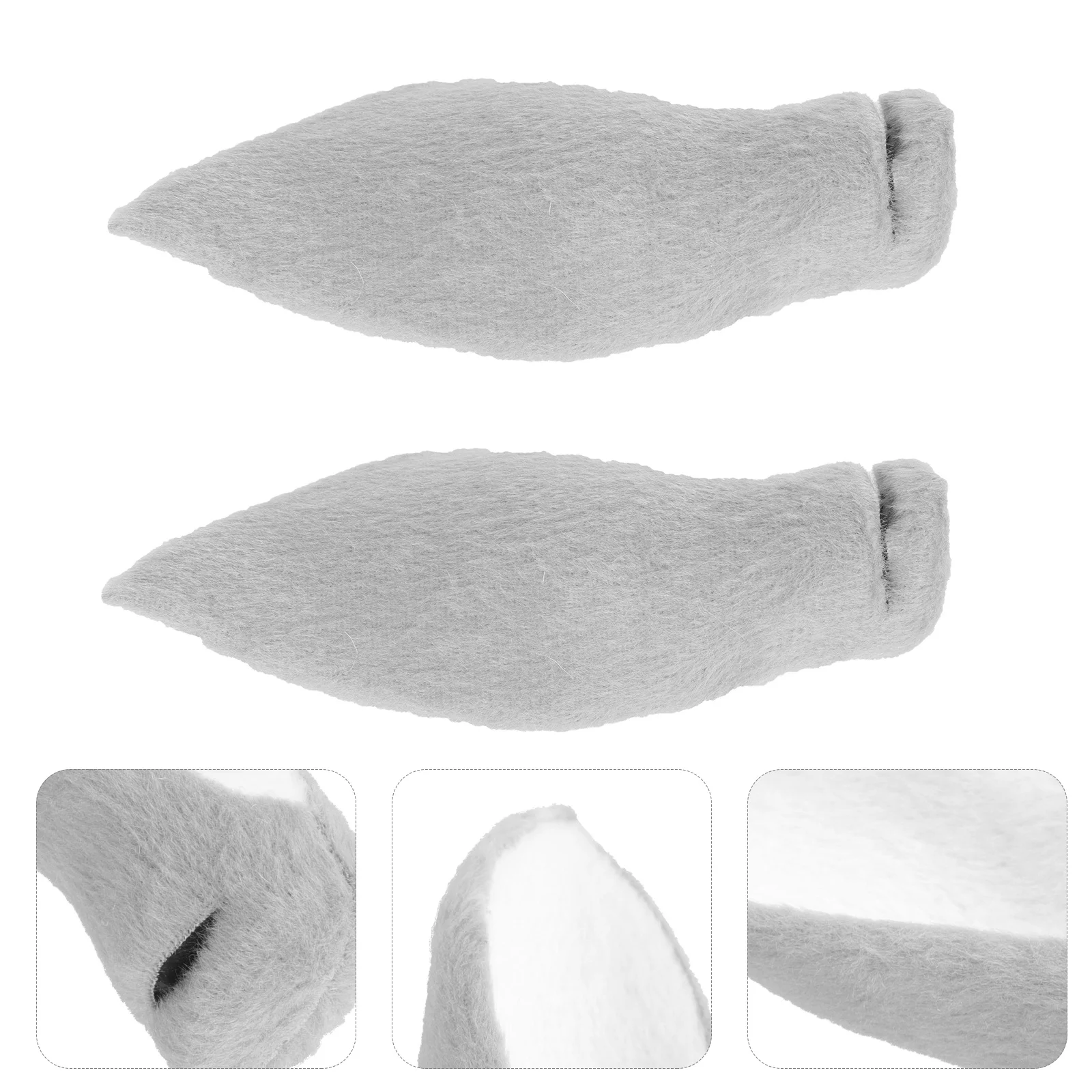 

1 Pair Simulated Deer Ear Hair Hoops Realistic Diy Headdress Prop For Festival Party Costume Decoration Accessory