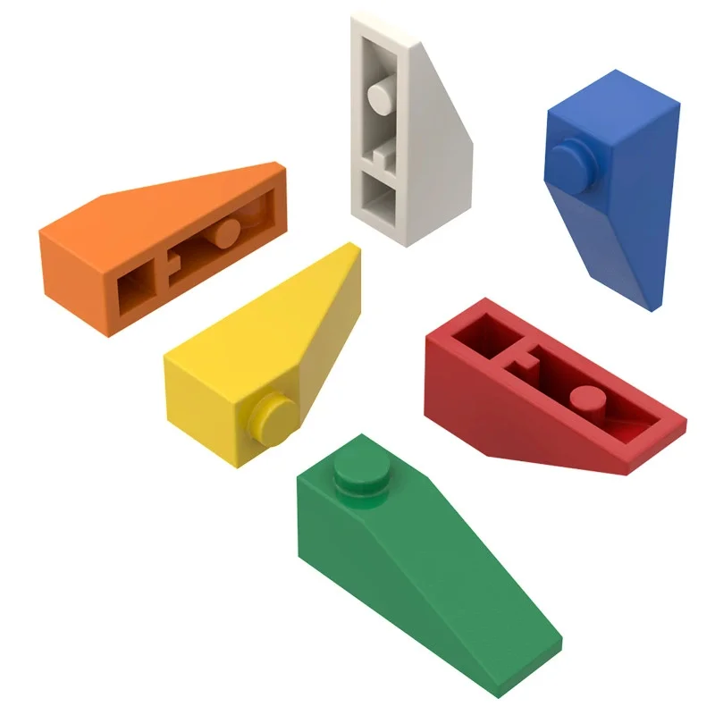 

10PCS 4286 1x3 Sloping Area Wooden Moc Roof Color Accessories Compatible with Brick Children Toy Assembly Gift Box