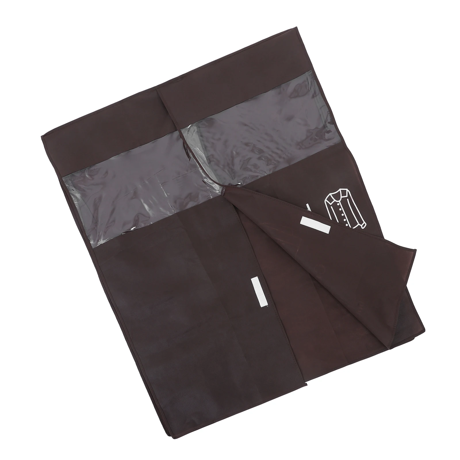 

Dust-proof Garment Bags Clothes Cover Hanger Travel Wardrobe Hanging Coat Suits Non-woven Fabric Water-resistant Clear Window