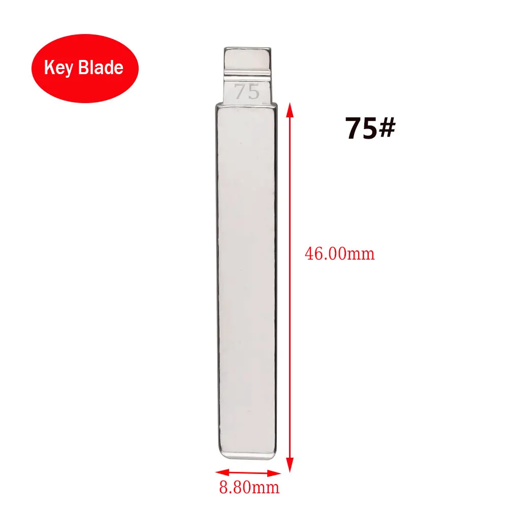 10pcs 75# KD Key Blade for Kia New Sorento Geely Panda for VVDI Xhorse Flip Remote Blade Locksmith Tool Remote Key Blade
