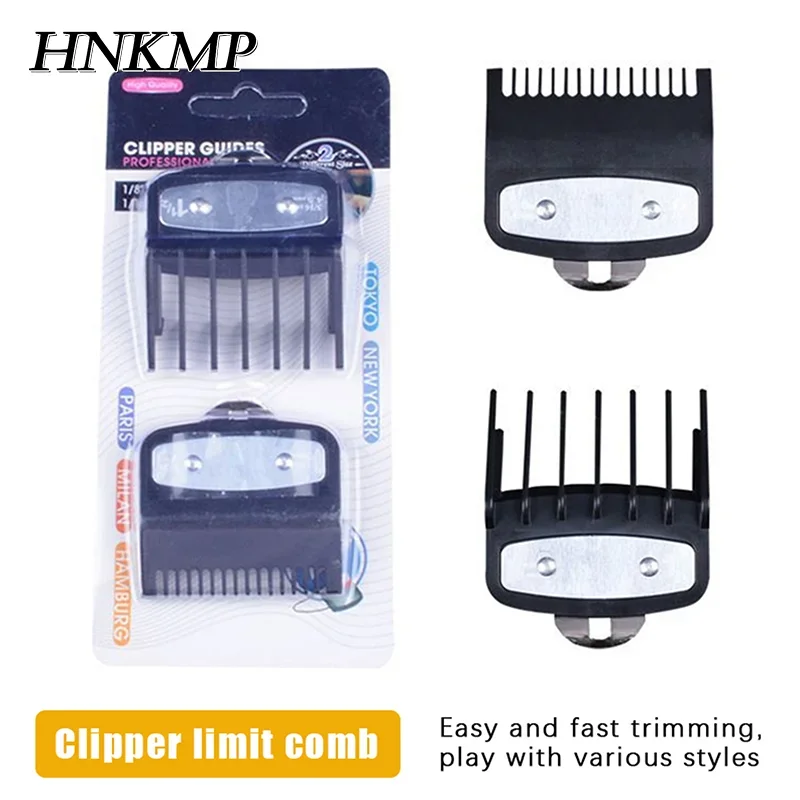 

2Pcs Hair Clipper Guards Guide Combs Trimmer Cutting Guides Styling Tools Attachment Compatible 1.5mm 4.5mm