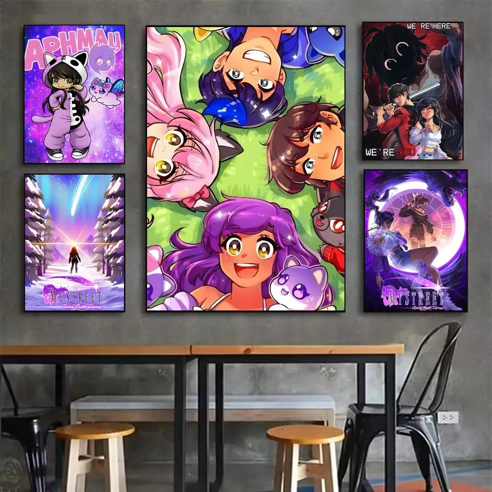 Creator Aphmau Poster Durable HD PVC Wall Art - Waterproof Dustproof Easy Install For Home Cafe
