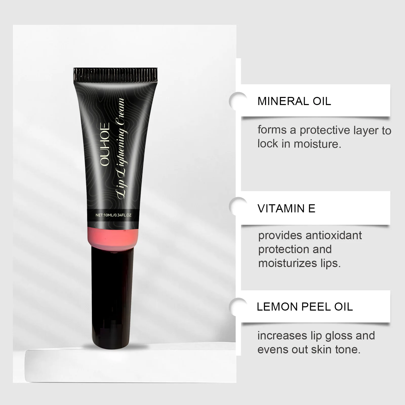 Lip Brightening Balm, Lip Care, Long-Lasting Hydration, Improve Lip Tone, Nourish & Protect Lips, Repair Dry Chapped Lips