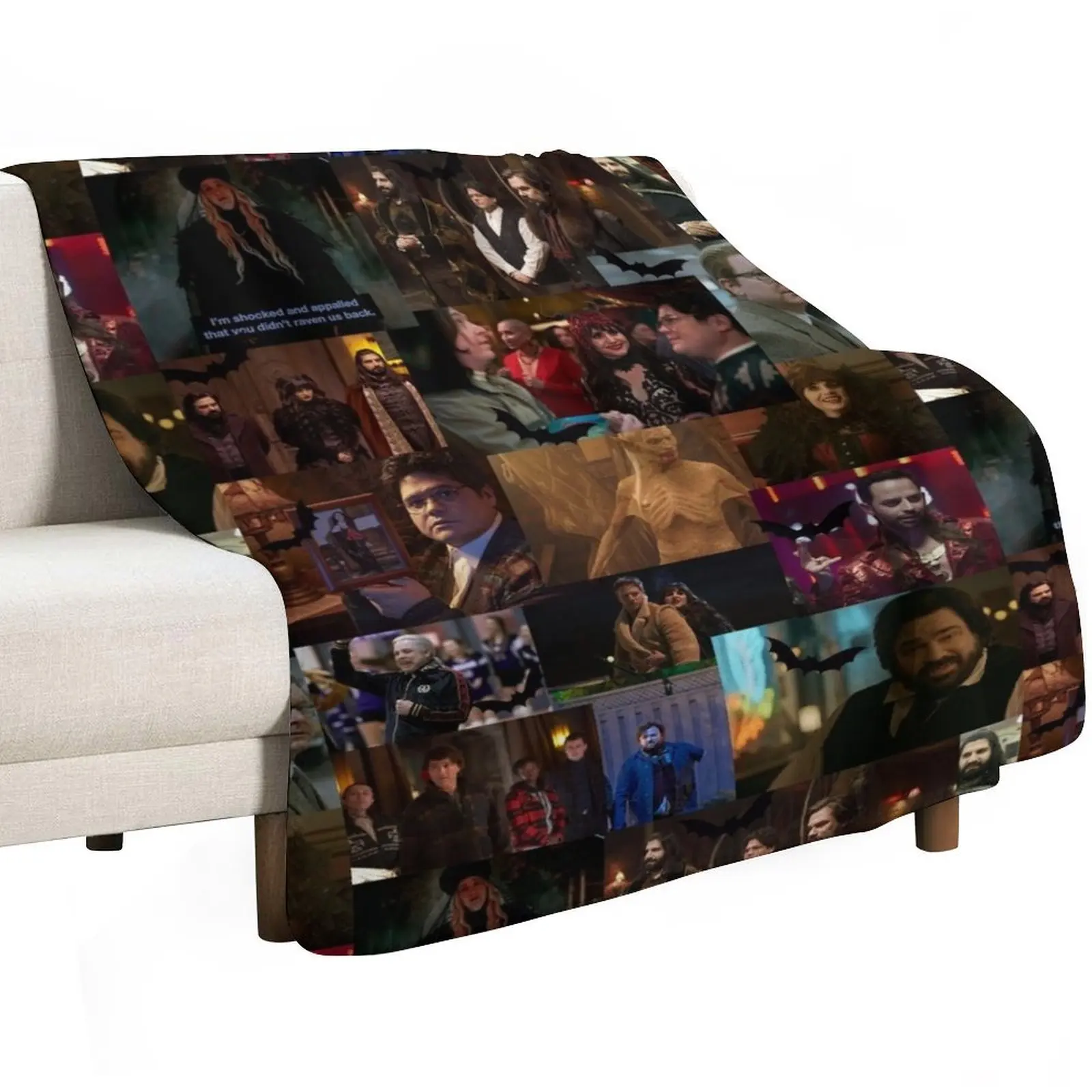 What We Do In The Shadows Collage Throw Blanket decorative Soft Big Hair Softest Cute Plaid Plaid Blankets