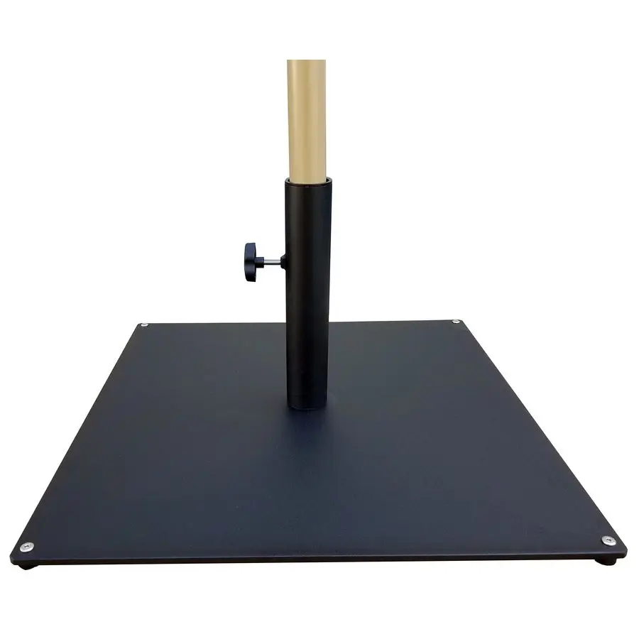 Base in lamiera d'acciaio, nera, 50 libbre