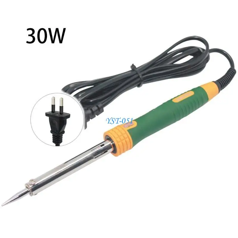 

E15A 220V Electric Soldering Iron 813 30/40/50/60W with Anti-skid Silicone Handle for DIY Welding Circuit Board Portable