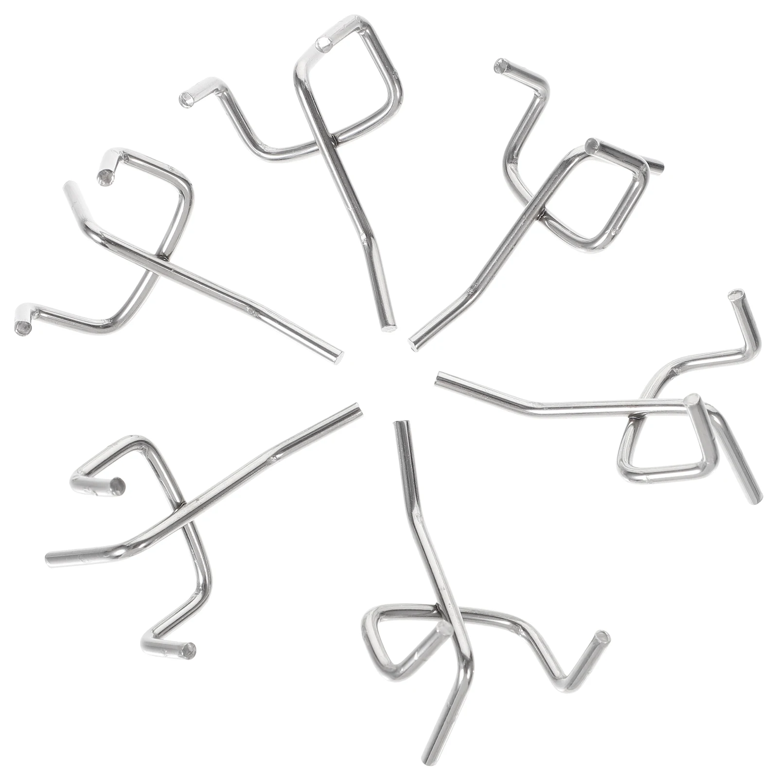 

50 Peg Board Hooks Heavy Duty Metal Wall Mount Tool Hangers Iron Pegboard System Organizing Paintbrushes Tape Measures Storage