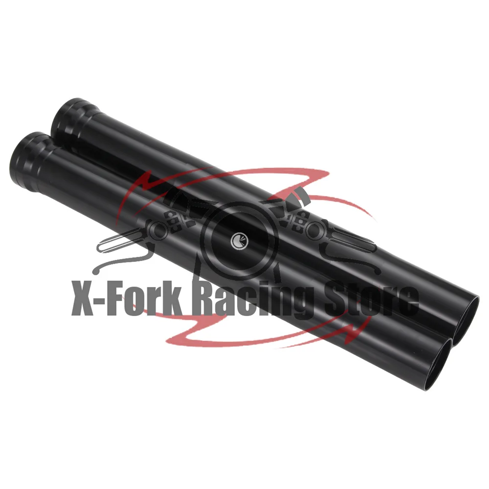 Black Front Fork Outer Tubes Pipes For KAWASAKI ZZR1400 2006-2010 ZX1400 Ninja ZX-14 2006-2010 465mm 44008-0033 Fork Suspension