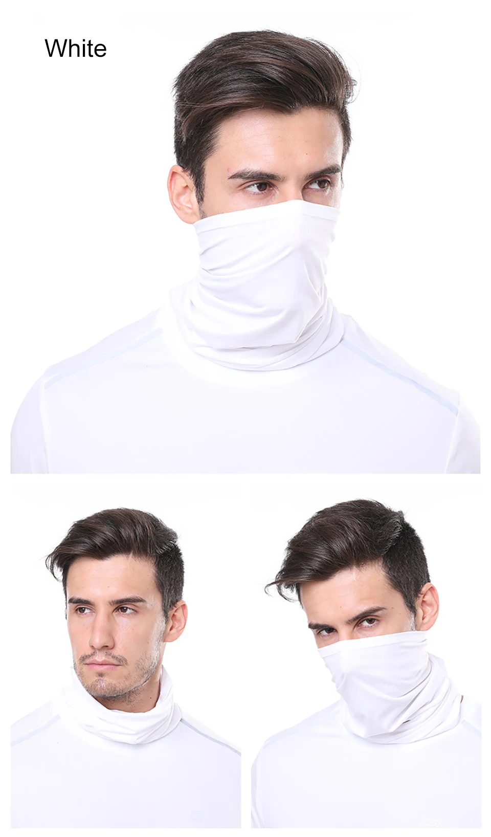 GTUBIKE Eisseiden-Bandana, atmungsaktiver UV-Schutz, Wandern, Gesichtsmaske, Outdoor-Sport, Sonnenschutz, Angeln, Gesichtsbedeckung, Schal – Detail 21