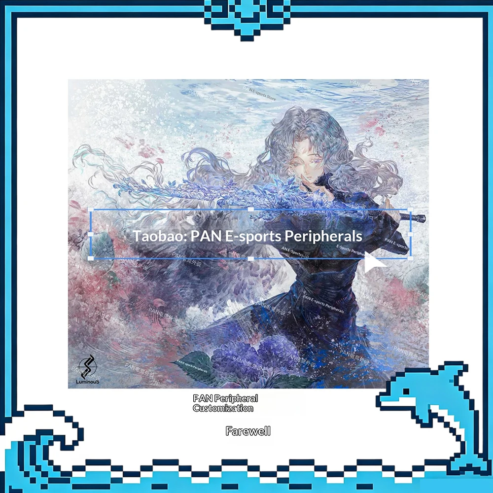 PAN Esports Bid Farewell Glass Gaming Mousepad FPS Both Control And Smooth Mouse Pad For VALORANT TTK CSGO PC Accessories Gifts