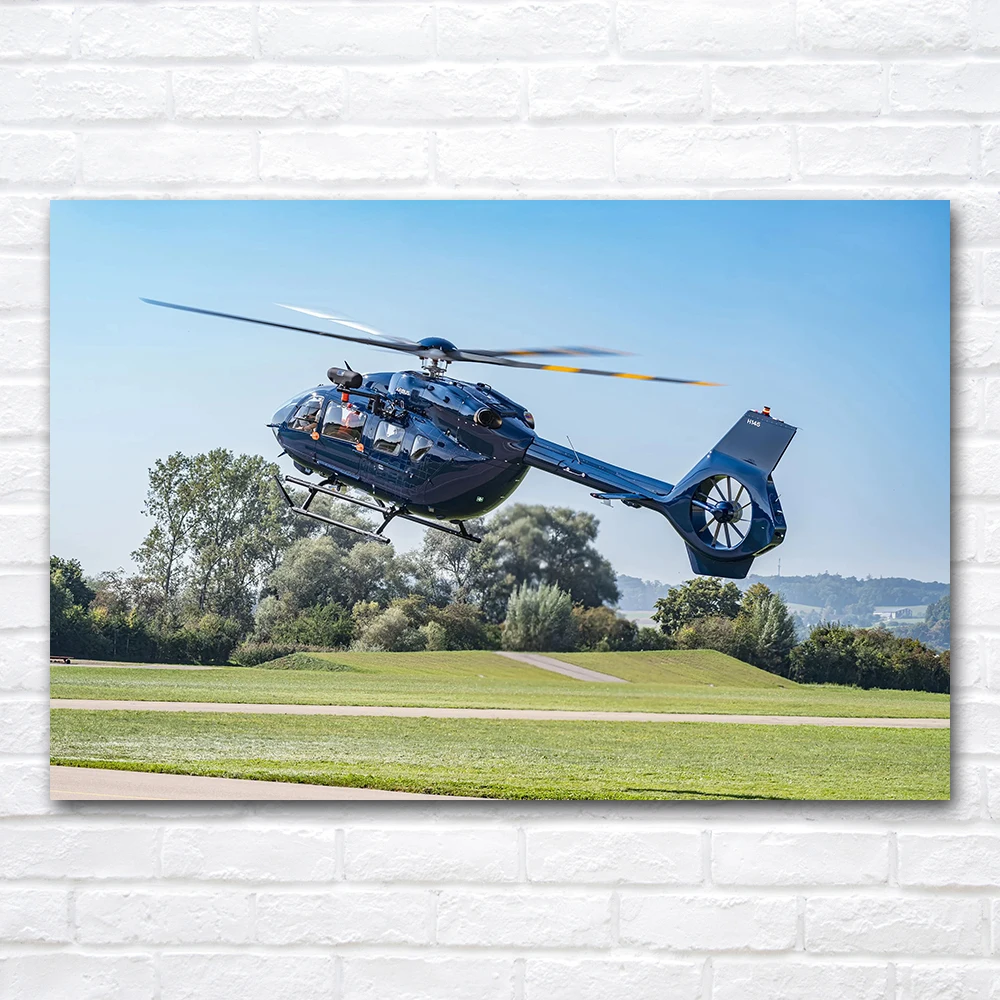 Airbus H145 Helicopter Posters and Print HD Canvas Painting Wall Art Picture for Living Room Home Decor