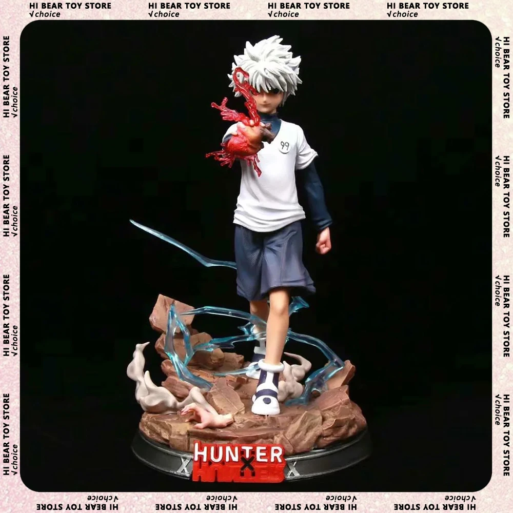 

27cm Hunter×Hunter Figure Killua Zoldyck Anime Figures Figurine Model Pvc Statue Doll Collection Desk Decoration Toys Kids Gifts