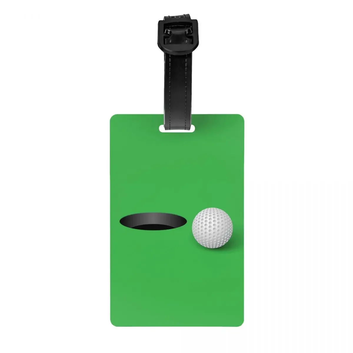 Custom Funny Sport Golf Ball Luggage Tag With Name Card Privacy Cover ID Label for Travel Bag Suitcase