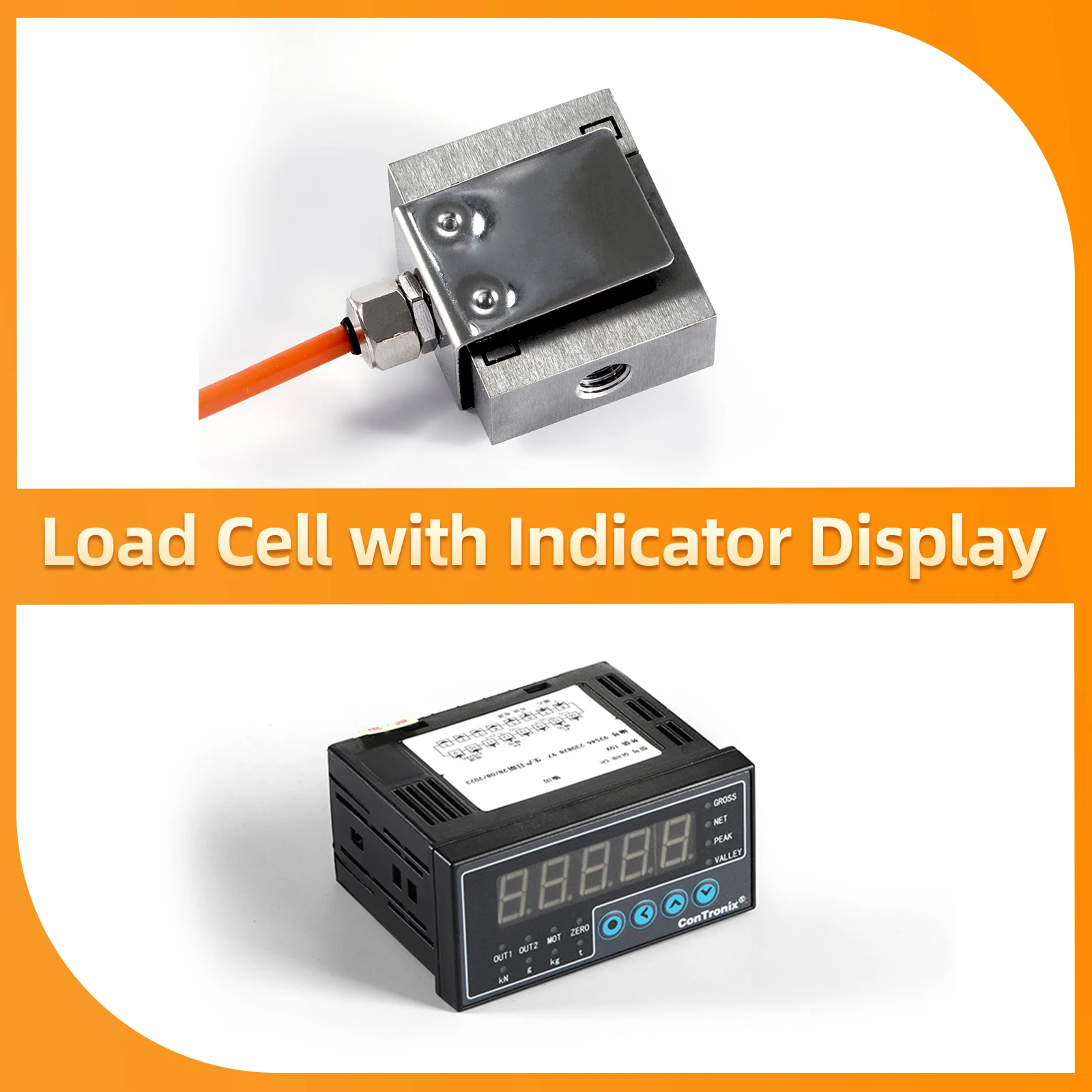 

Micro Load Cell Sensor with Indicator Display Tension Sensor 5KG 10KG 20KG 30KG 50KG S type Weighing Sensor for Small Scale