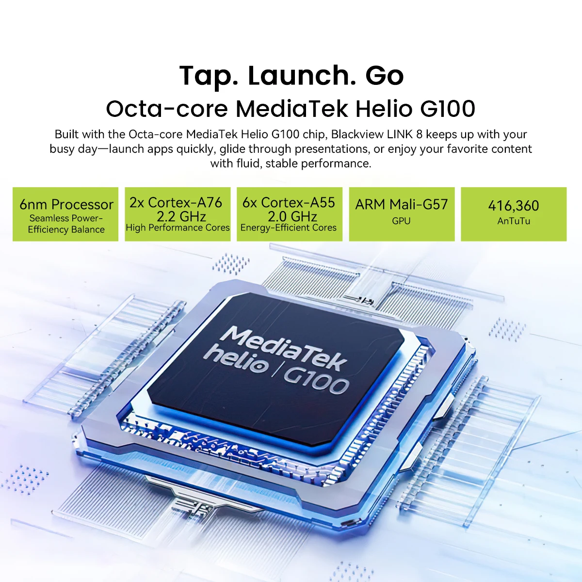 Blackview LINK 8 Tablet 12.7" 2K Display Octa-Core MT8781, 8400mAh Battery, 18W Fast Charging 16MP Camera Android Tablet