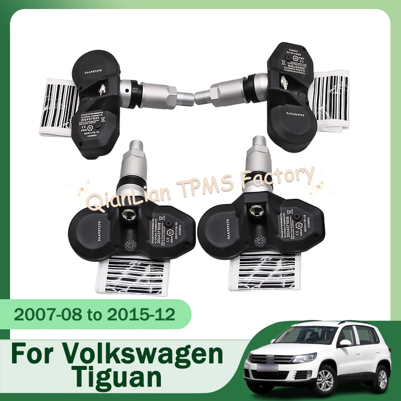 

4pcs 3AA907275 433MHz TPMS Tire Sensor For Volkswagen Tiguan Passat CC Tire Pressure Monitoring System