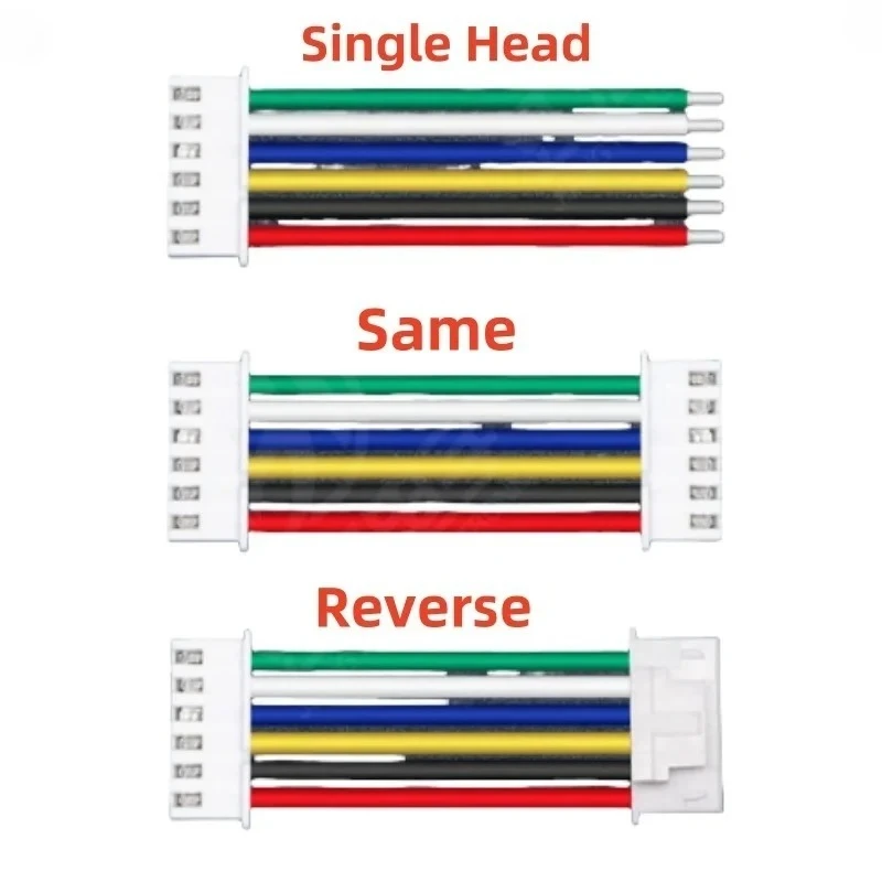 10PCS/lot 5264 Terminal Line Spacing 2.5mm Electronic Wire 26awg Single Head Connection Wire 100/150/200/300mm 2p 3p 4p 5p 6p