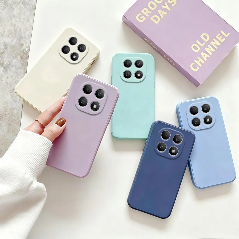 Für Xiaomi Redmi Note 15 Pro Hülle, flüssiges Silikon, schlichtes Gummi, Redmi Note 15 Pro Cover, Telefonschutz, Redmi Note 15 Pro Plus – Detail 1