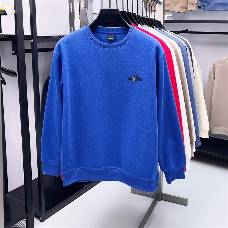 Hochwertiges Sportshirt mit Rundhalsausschnitt, Herrenmode, Luxusmarke, lässiges Golfshirt mit Buchstabenstickerei, bequemes Langarm-T-Shirt – Detail 25