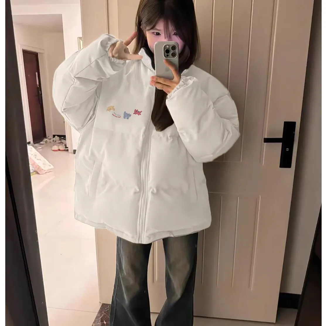 

Пальто-парка женское для активного отдыха, с отложным воротником, приталенное, с фактурной поверхностью, с завязками, длиной до талии, с рукавами-трубами, в стиле твид