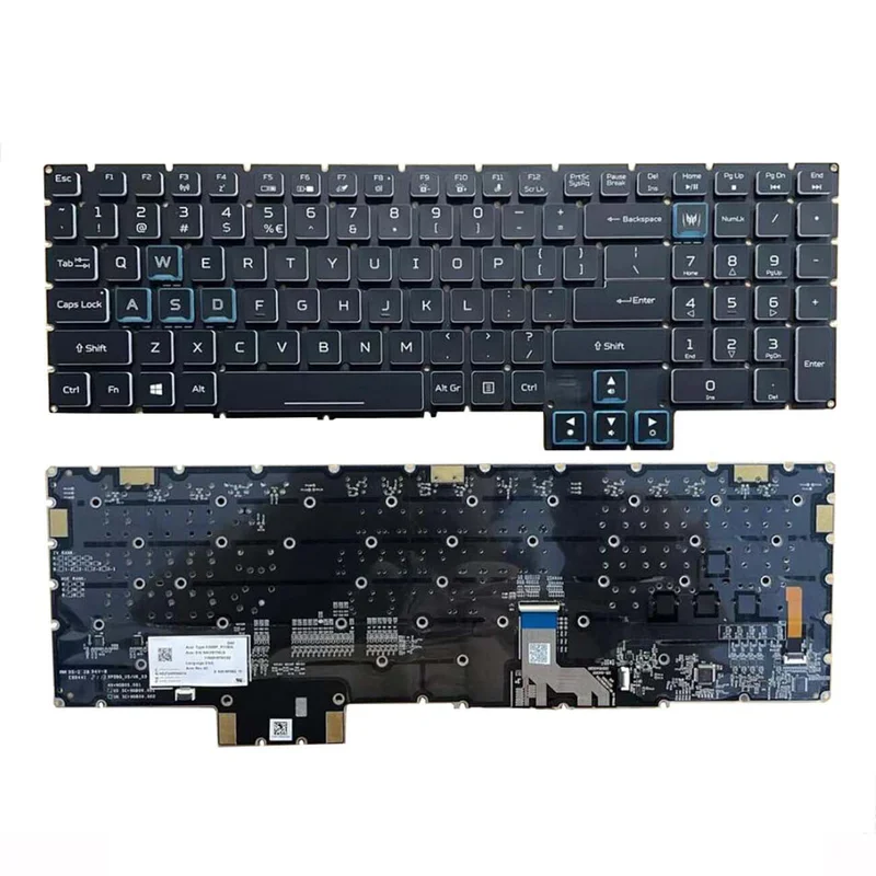 

95% новая клавиатура с RGB-подсветкой в США/UI для Acer Predator Helios 700 (PH717-71) 17,3 дюйма, игровая клавиатура для ноутбука, английская подсветка