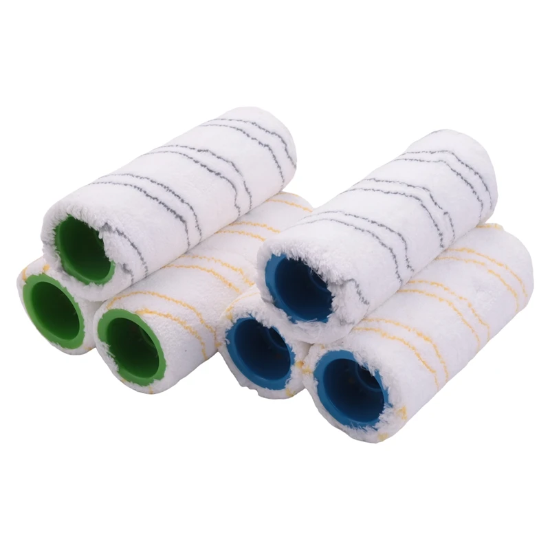 Hard Floor Sweeper Cleaner Roller Brush Main Brush For KARCHER FC3 FC5 Cordless Vacuum,3 Pair(2 Colors)