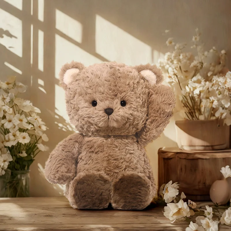 37 см кавайная мягкая плюшевая кукла-медведь, мультяшная подушка-медведь, мягкая игрушка для детей, украшение для дома, спальни, подарок на день рождения