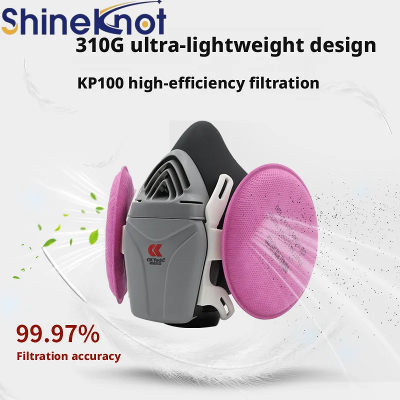 SHINEKNOT Industrial Grade Follow-Up Electric Air Supply Dust Mask Kp100 Filtering Dust Prevention Intelligent Breathing