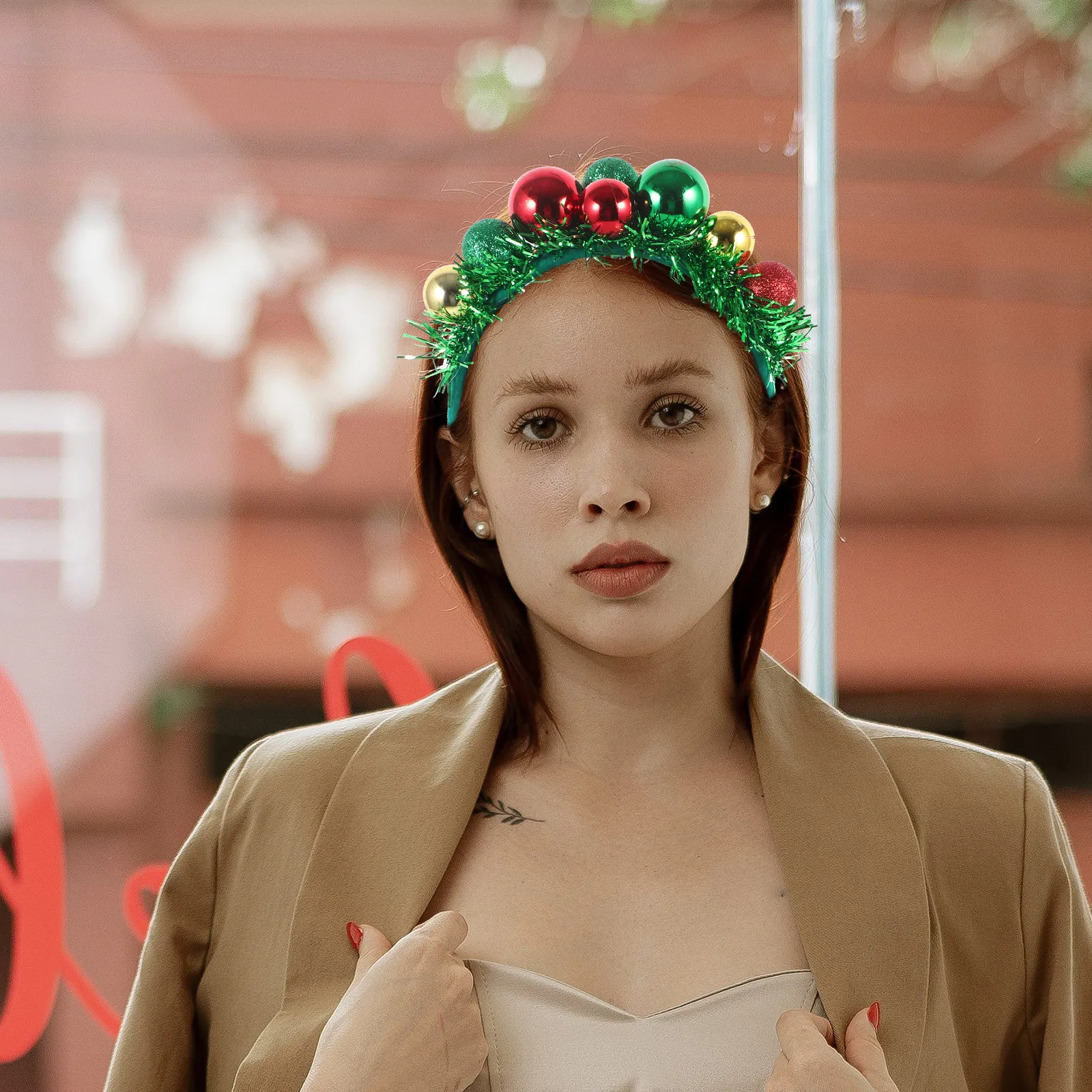 

Unique Design Christmas Headpiece Xmas Costume Prop Holiday Hair Accessories Christmas Headbands Xmas Costume Accessory