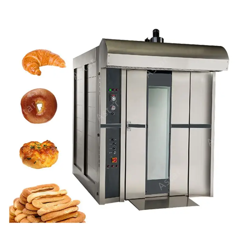 16 Trays High Quality Industrial Bakery Oven Diesel Rotary Oven for Baking Bread Baking Machine