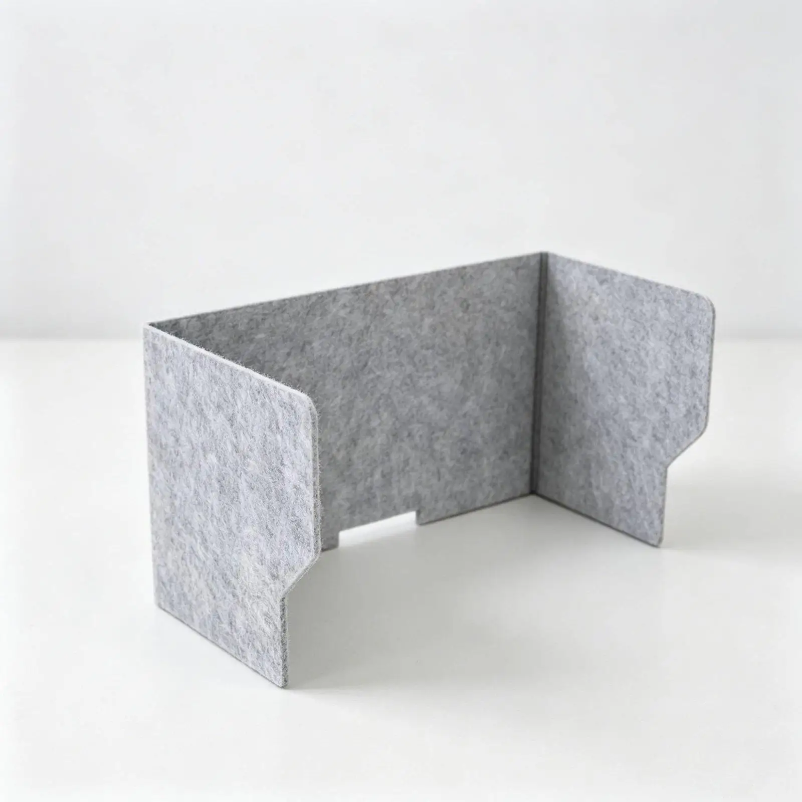 Minimalist Office Desk Screen Three Sided Foldable Partition with Cable Hole for Privacy and Concentration
