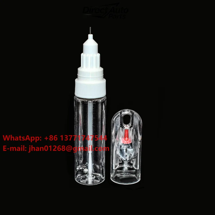 Empty 20ml 2-in-1 Refillable Repair Refinish Auto Car Scratch Remover Paint Bottle Touch up Paint Bottles Touch up Paint Pen