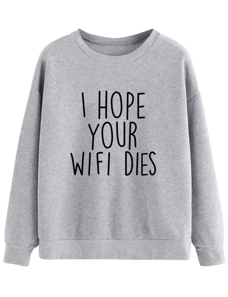 هوديي برقبة دائرية: أحدث صيحات الموضة باللون الأسود عبر الحدود وأنا أمل قوالب WIFI الخاصة بك #3