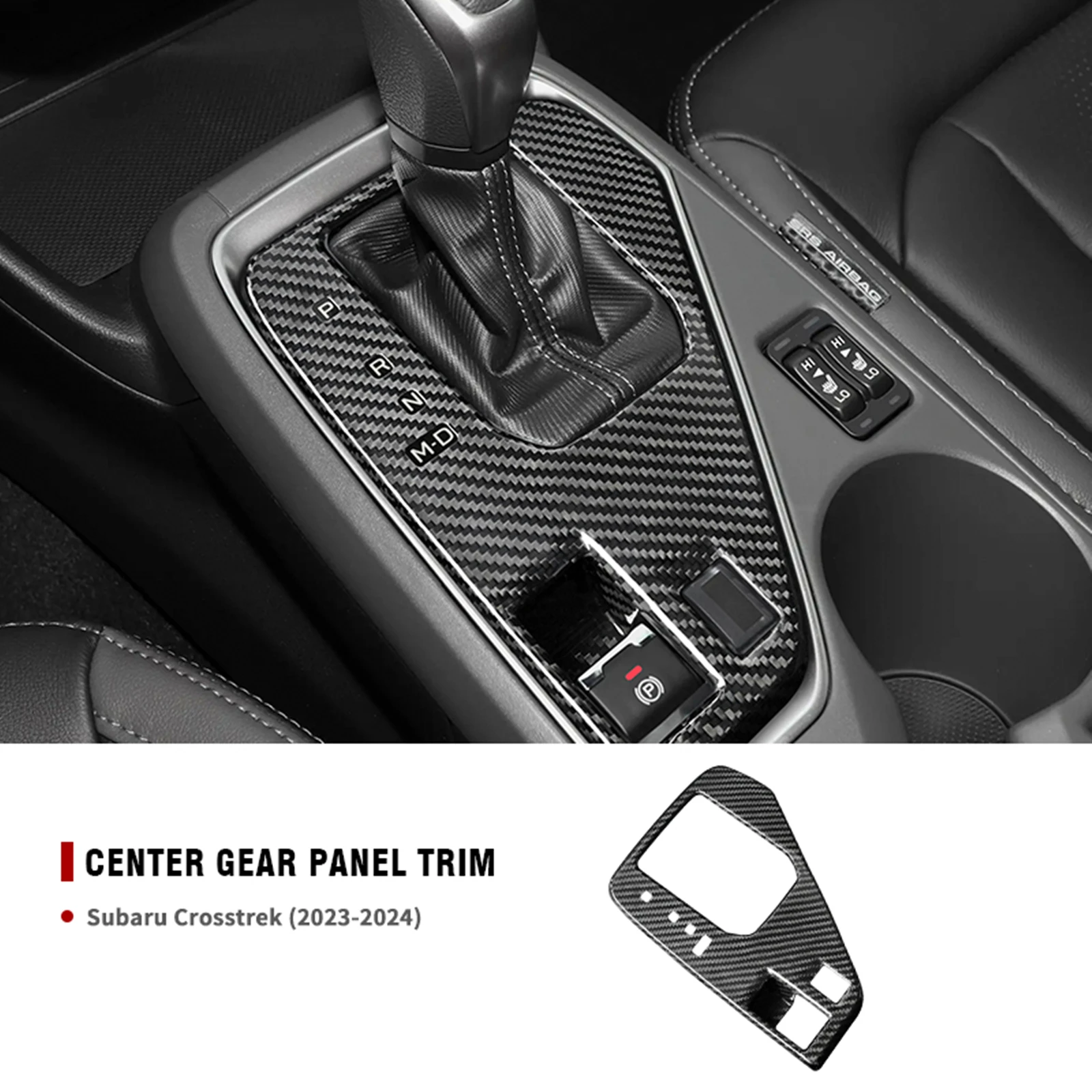 

Углеродное волокно, внутренняя консоль переключения передач, накладка на панель для Subaru Impreza 2023-2024