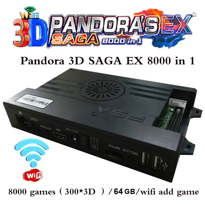 

Pandora 3D EX 8000 in 1 games Retro pandora Arcade Games PCB box games HD VGA output from Arcade motherboard