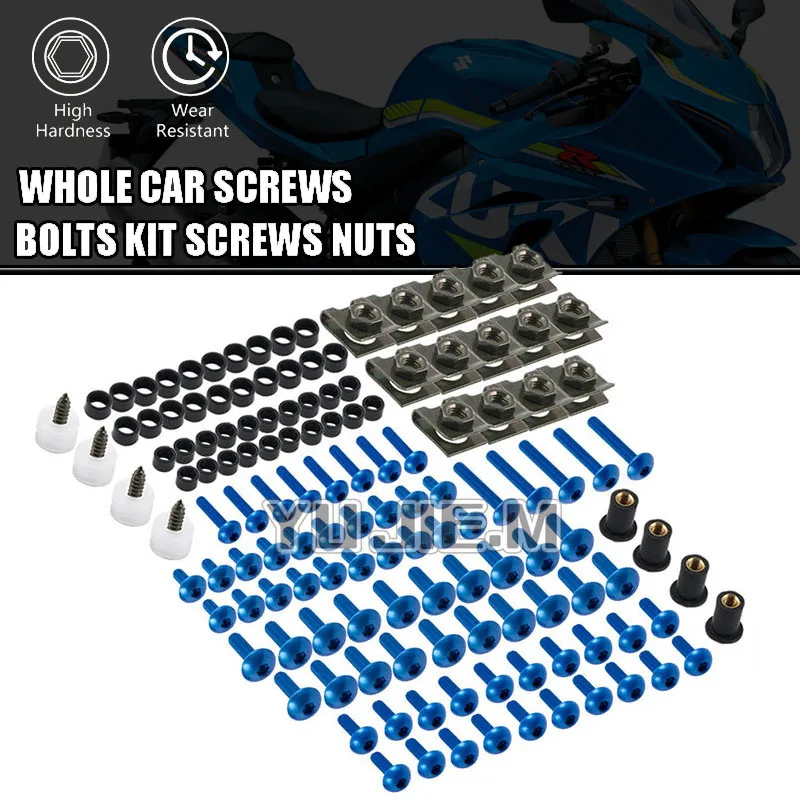 Moto komplette Voll verkleidung schrauben Kit Schrauben Muttern Clips für Suzuki Bandit 1250 650s Bandit s Bking dl1000 dl250