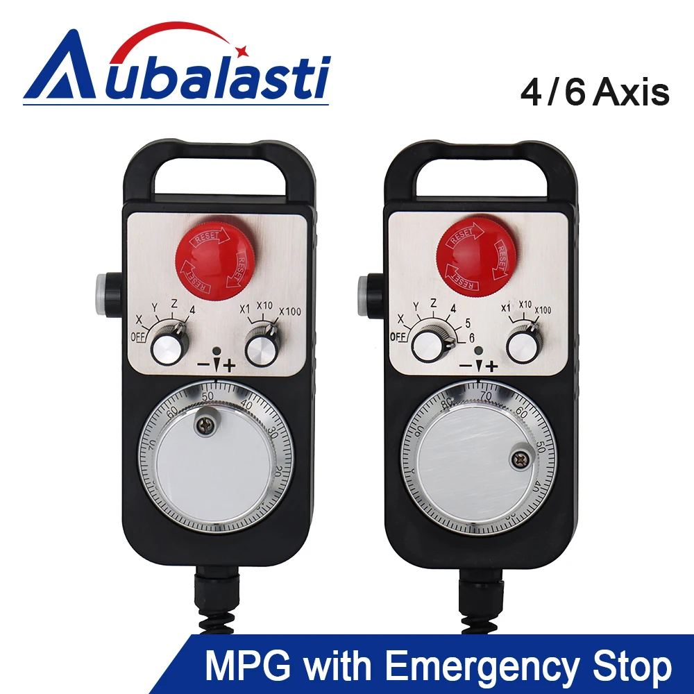 

Пульт управления Aubalasti CNC MPG, ручной контроллер 4/6 осей, 100 импульсов, 5В, для систем FAGOR, GSK, Siemens, MITSUBISHI, FANUC