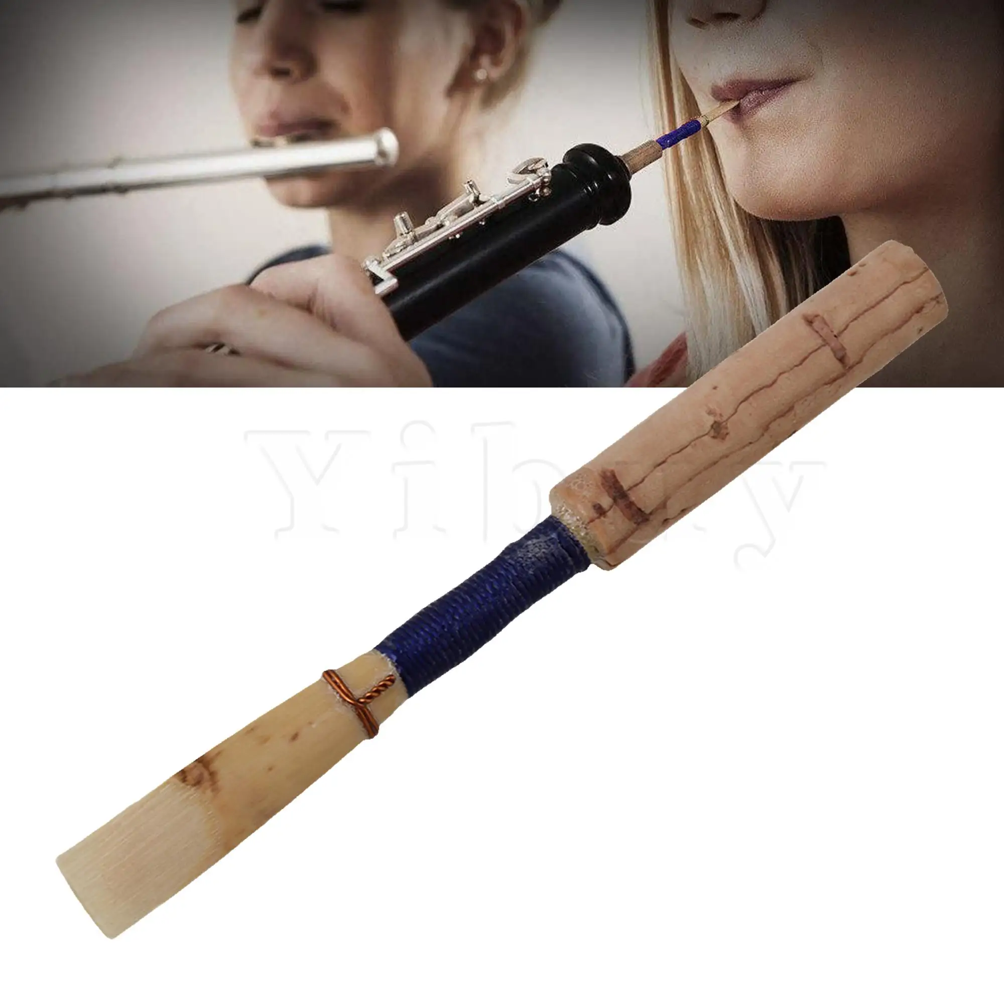 Yibuy ขนาดกลาง 2.5 Oboe Reeds ปานกลาง/Oboe อะไหล่หลอดป้องกัน