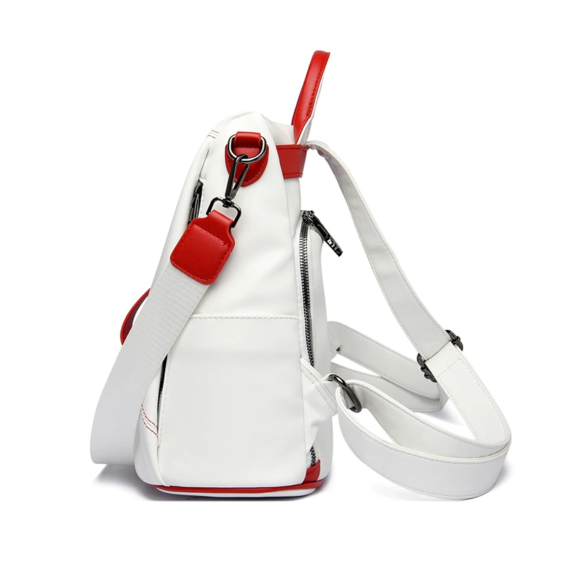 Famosa marca de couro bagpack para meninas saco escolar moda mochila feminina viagem bolsa ombro designer daypack senhoras sac a dos