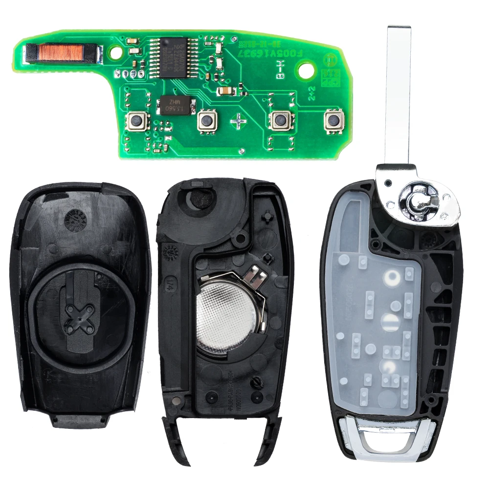 

KEYECU Flip Remote Car Key With 3 4 Buttons 315MHz 433MHz ID46 Chip Fob for Chevrolet Trax Sonic Spark Cruze XL7 XL8 2016 - 2019
