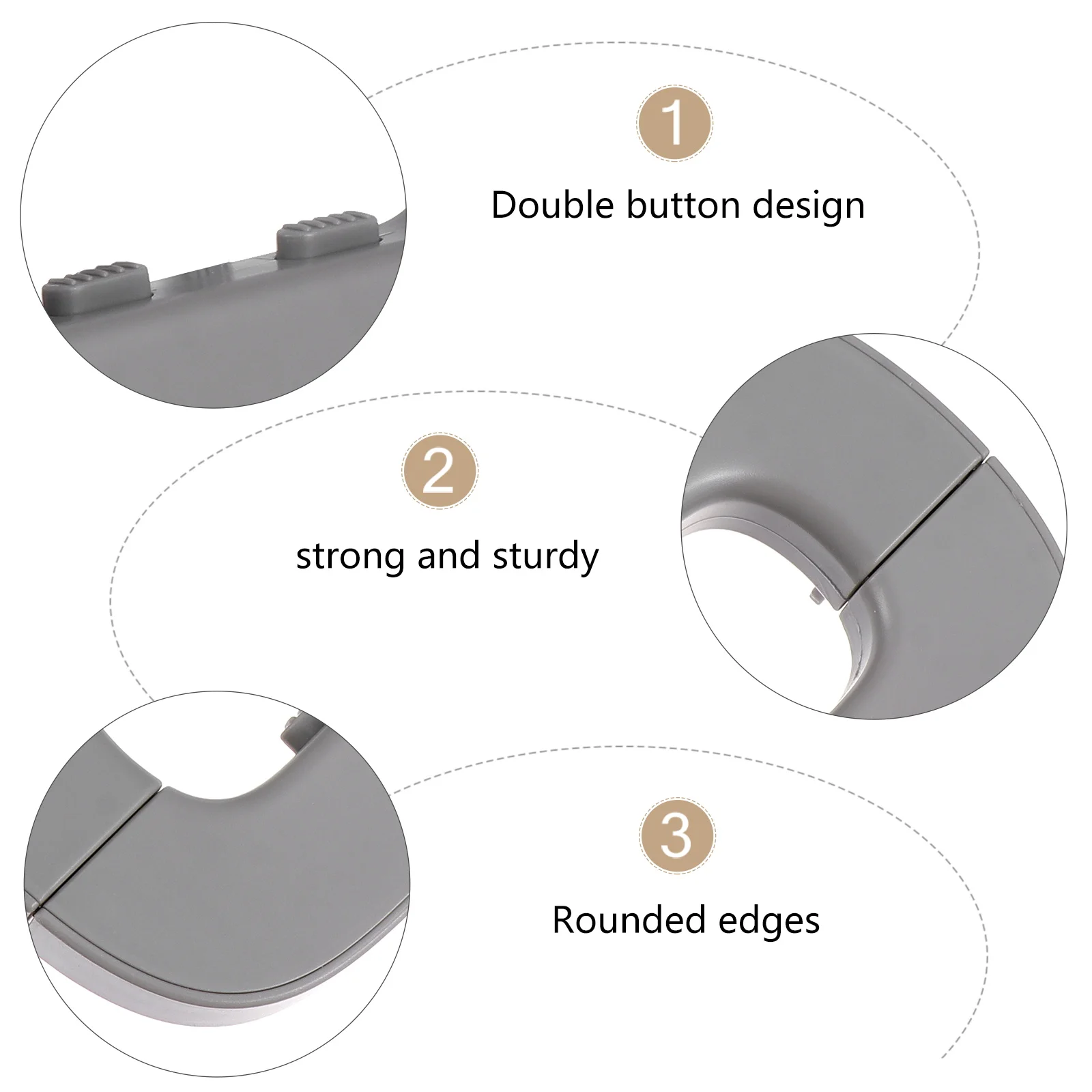 

Home Refrigerator Freezer Door Lock Latch Catch Baby Protective Safety Lock Kid for Toddler Child Fridge