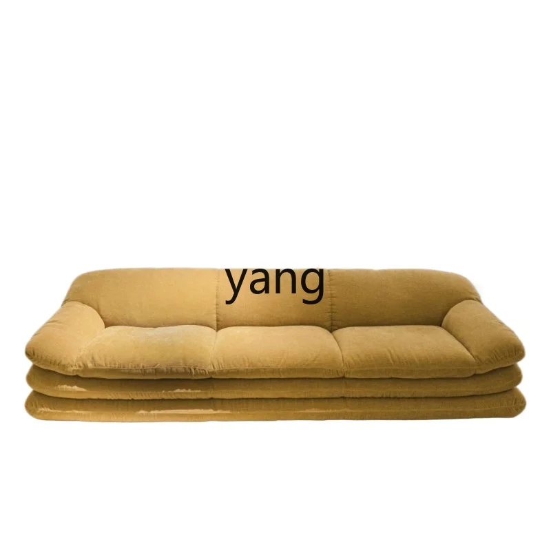 

LTT French compression sofa size apartment fabric tofu block module sofa without skeleton full sponge