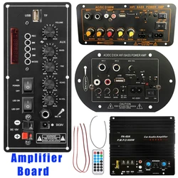 Amplifier Board with Optical Fiber 300W Subwoofer Home Theater Amplifiers Audio Bluetooth AMP USB FM Radio TF Player for Speaker