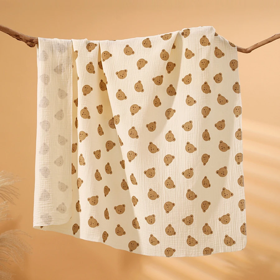 100*100cm Baby Muslin Swaddle 100% Cotton Baby Blankets Baby Wrap For Sleeping and Traveling