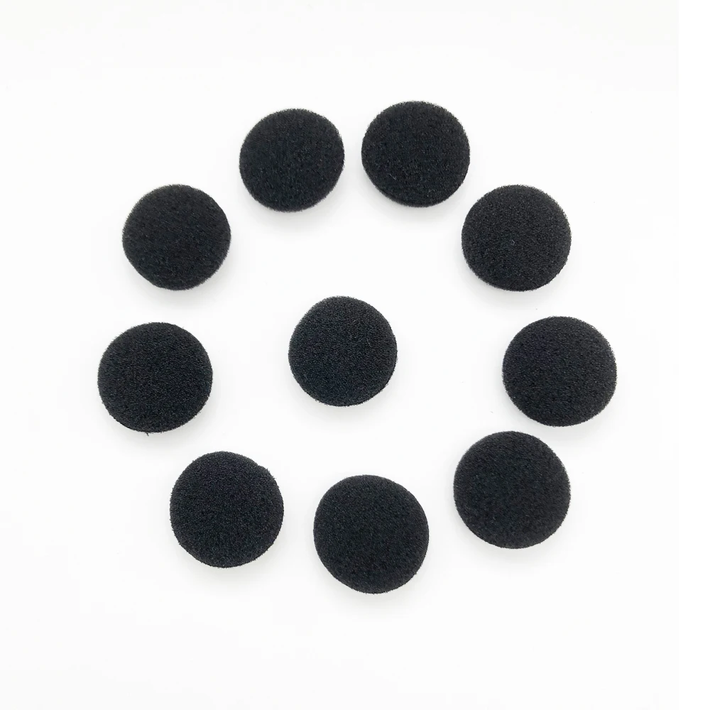 50Pcs mini Earphone Cotton Filter 15mm Sponge Ear Pads Cushion Anti-slip Flexible Soft Headset Cotton Cover Earpad for Headphone