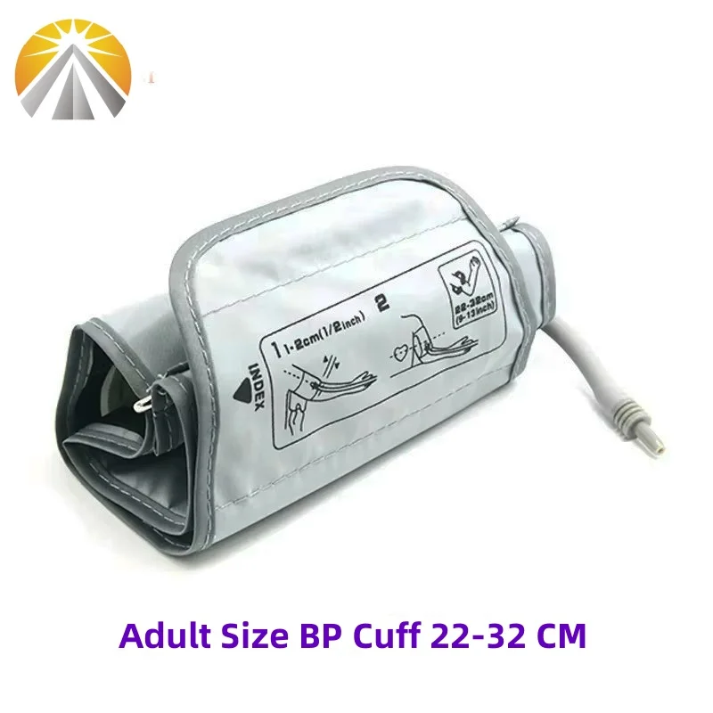 Adjustable Adult Arm Digital Monitor Cuff Single Tube Tonometer Cuff With Connector Sphygmomanometer BP Meter 22-32CM/32-42CM