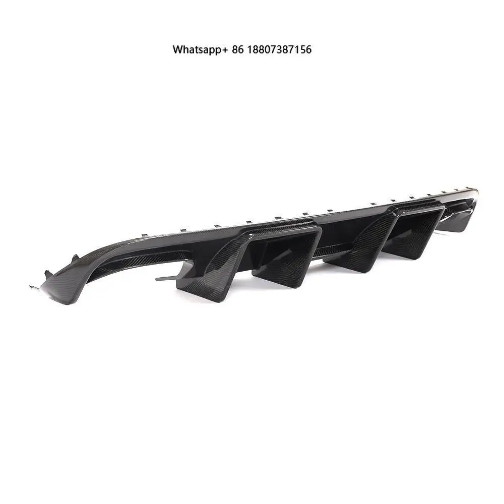 

car bumpers a4 Carbon Fiber Rear Bumper Lip Diffuser forAudi A4 S4 Sedan 2008 - 2012