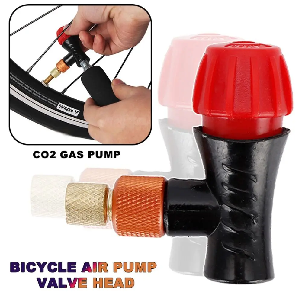 Bicycle Accessory Air Pump Valve Cycling MTB Road Bike Fast Inflatable Inflator Head 16g CO2 Cartridge Dual Head